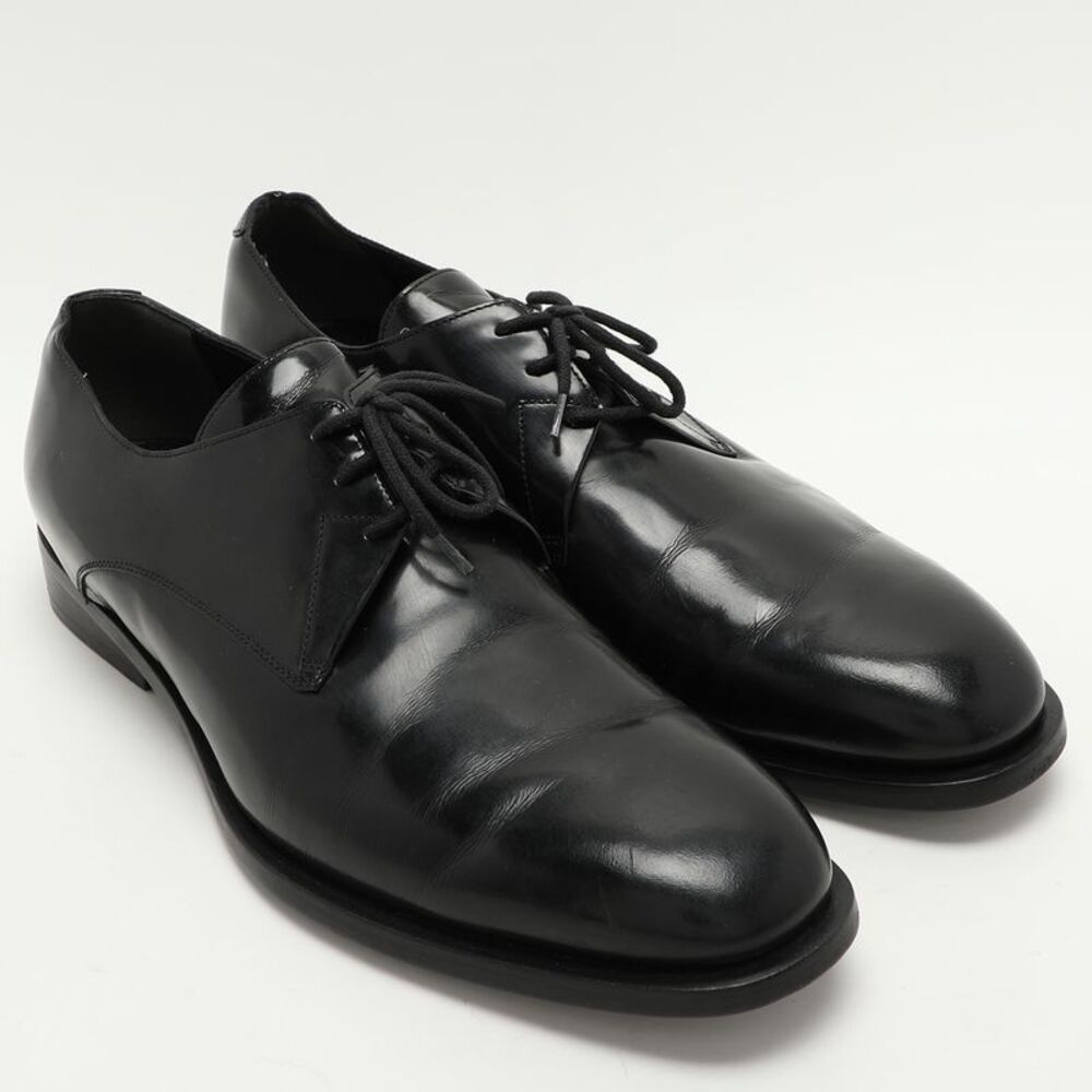 Balenciaga Black Leather Lace Up Derby Size 44 - Picture 4 of 7